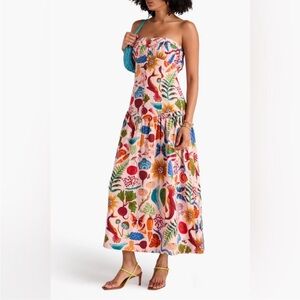 Farm Rio Printed Floral drop waist dress size XS